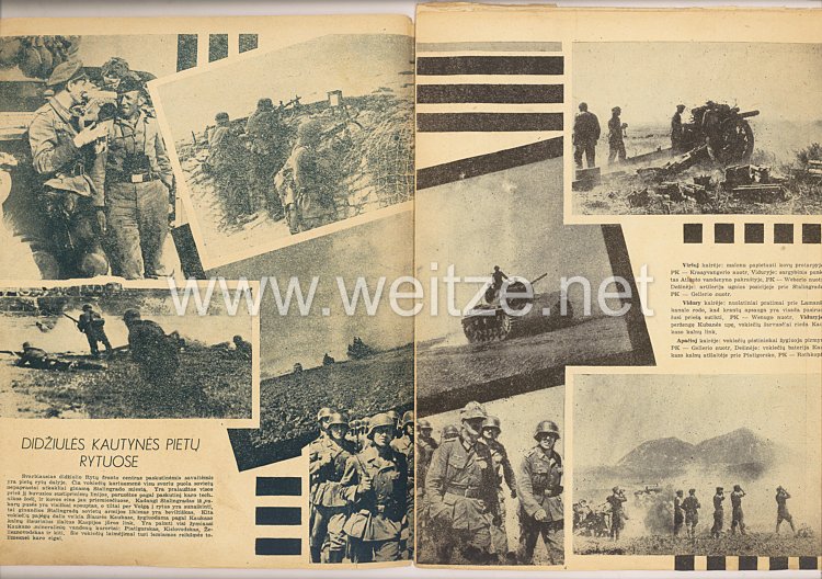 III. Reich / Litauen - Zeitschrift " Savaitė " - Jahrgang 1942 Nr. 15 Bild 2