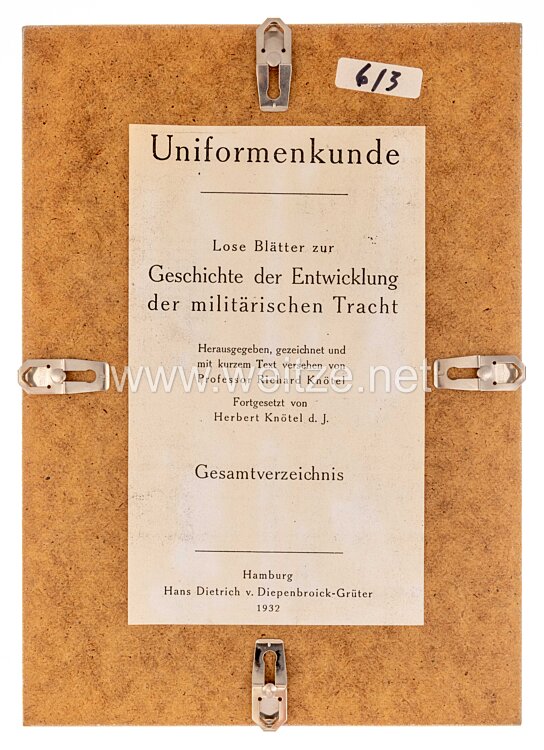 Preußen gerahmte Uniformtafel von Knötel «Königs-Regiment» Bild 2