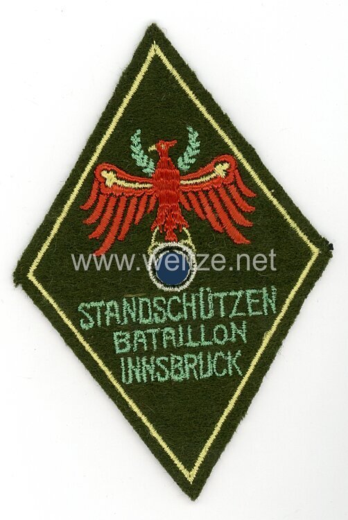 Wehrmacht Volksturm Ärmelabzeichen "Standschützen Bataillon Innsbruck"