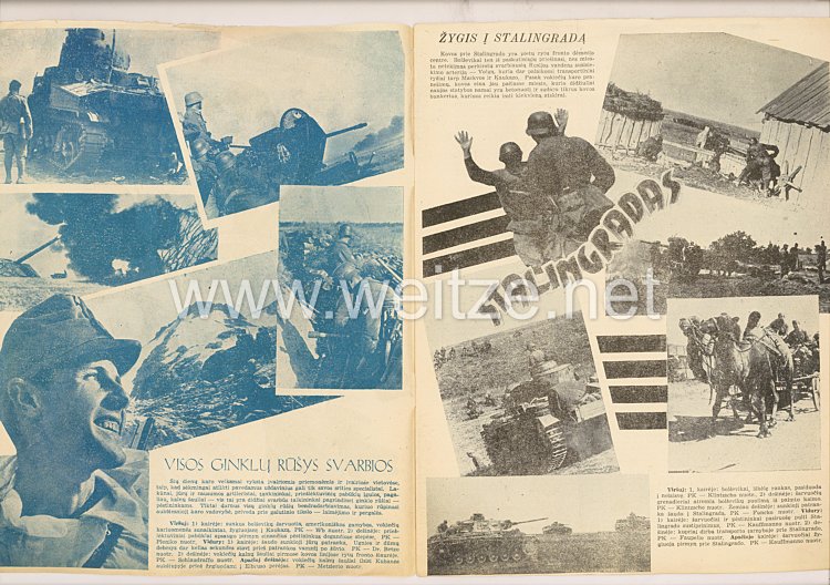 III. Reich / Litauen - Zeitschrift " Savaitė " - Jahrgang 1942 Nr. 16 Bild 2