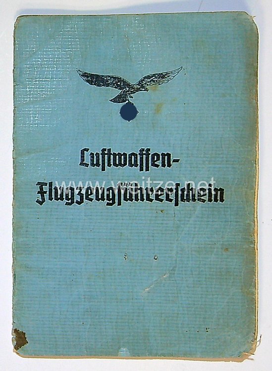 Luftwaffe Flugzeugführerschein und Ausweis Bild 2
