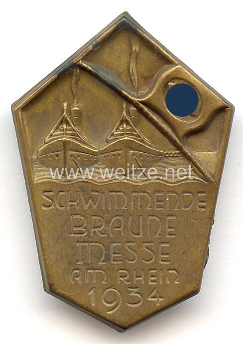 III. Reich - Schwimmende Braune Messe am Rhein 1934