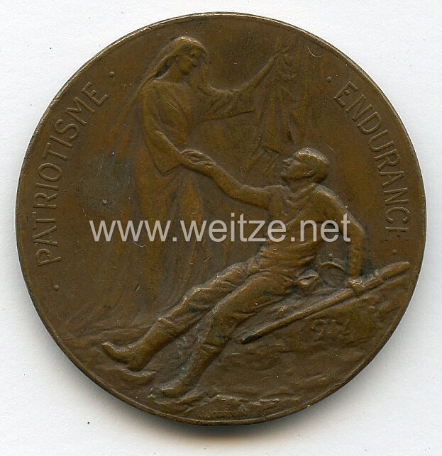 Belgien nicht tragbare Erinnerungs-Medaille "A·S·E Le Cardinal Mercier · Hommage National" Bild 2