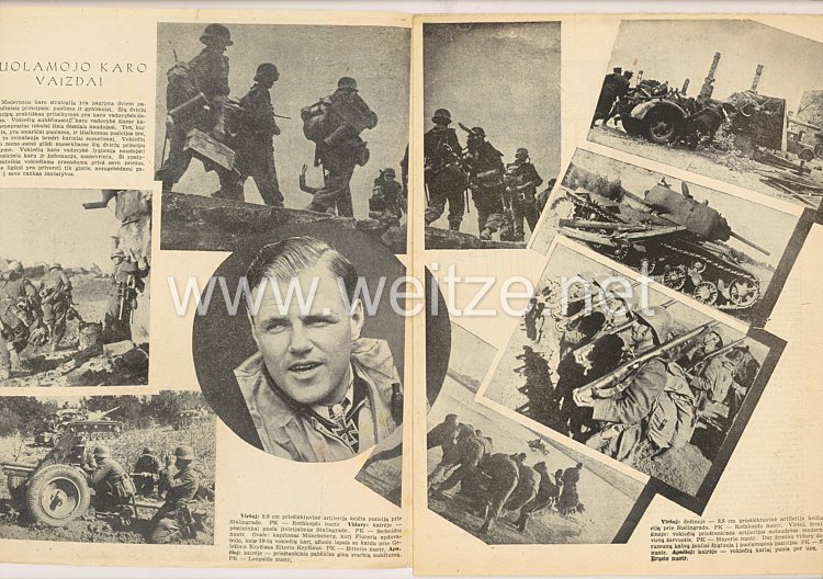III. Reich / Litauen - Zeitschrift " Savaitė " - Jahrgang 1942 Nr. 17 Bild 2