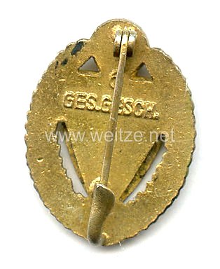 Nationalsozialistischer Reichskriegerbund ( NSRKB ) - Goldene Ehrennadel für 50 jährige Mitgliedschaft Bild 2