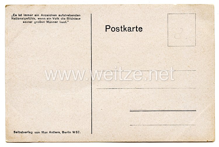 Deutsches Reich 1. Weltkrieg Patriotische Postkarte Kaiser Wilhelm II. Bild 2
