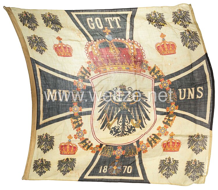 Deutsches Reich 1871-1918 Standarte für das persönliche Boot Seiner Kaiserlichen und Königlichen Hoheit des deutschen Kronprinzen