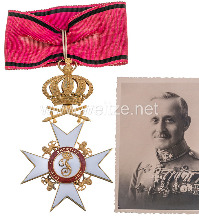 Württemberg Orden der Württembergischen Krone Kommandeurkreuz mit Schwertern