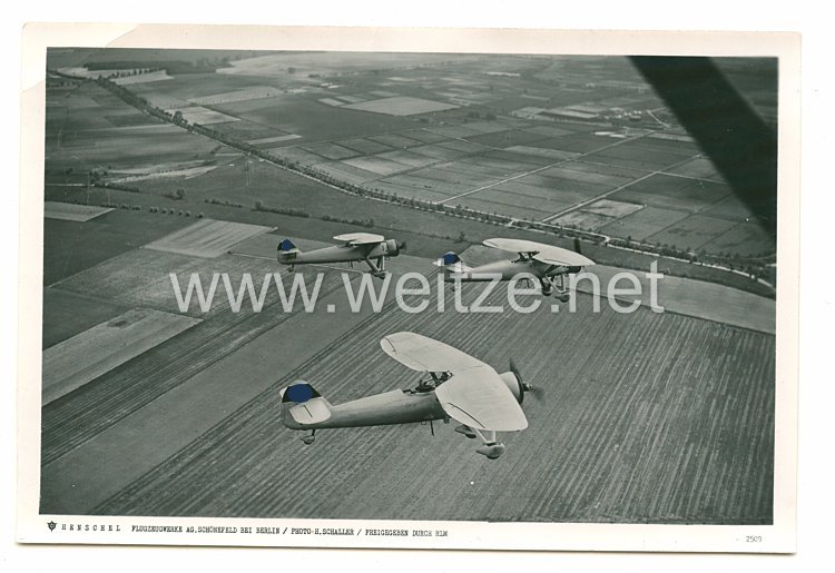 Luftwaffe Foto, Flugzeuge der Henschelwerke AG.