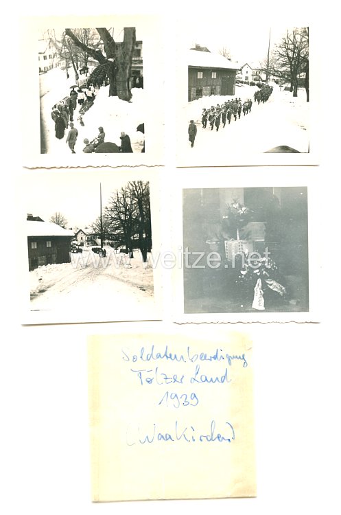 Wehrmacht Heer Fotos, Soldatenbeerdigung Tölzer Land 1939 (Waakirchen)