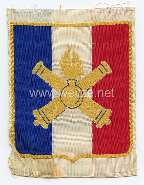 Frankreich 2.Weltkrieg Vichy Regierung, Abzeichen für das Sporthemd der Französischen Streitkräfte nach den Waffenstillstand, Ausführung für die Artillerie 