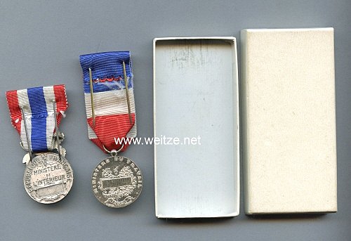 Frankreich Médaille du ministère du travail und Médaille du ministère de l’intérieur. Bild 2