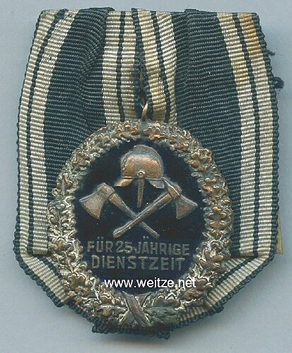 Preussen Freistaat Preußischer Landesfeuerwehr Verband Ehrenzeichen für 25 Jahre