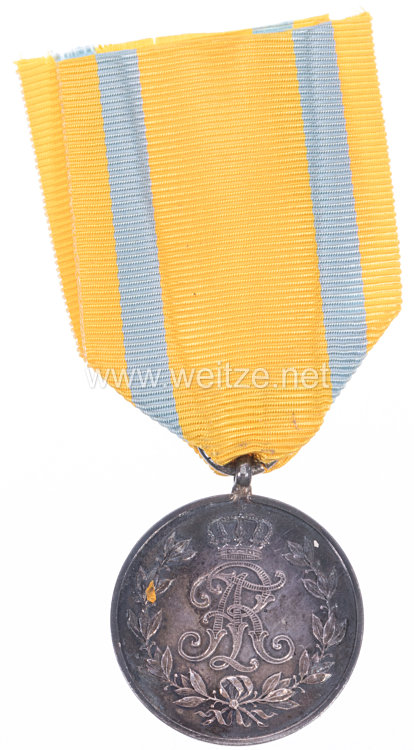 Sachsen Königreich Friedrich August Medaille in Silber