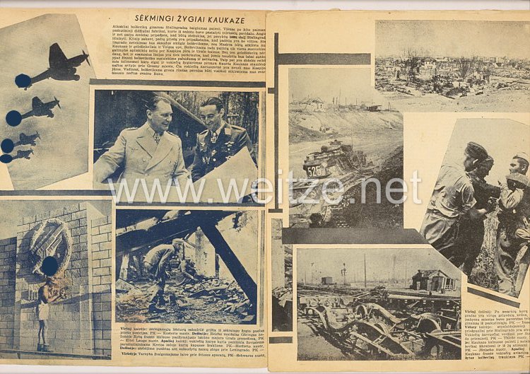 III. Reich / Litauen - Zeitschrift " Savaitė " - Jahrgang 1942 Nr. 20 Bild 2