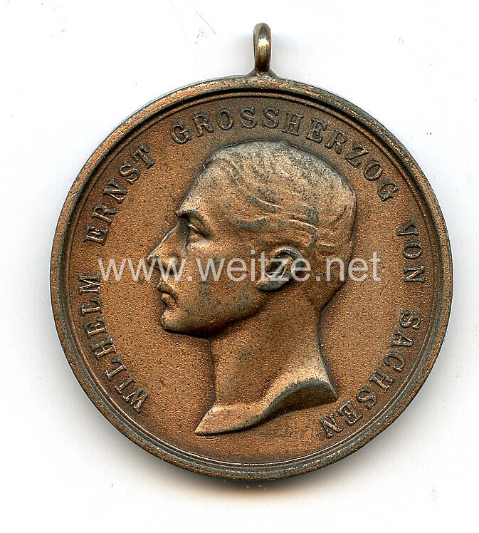 Sachsen Weimar Eisenach Allgemeines Ehrenzeichen in Bronze "Dem Verdienste 1914"  Bild 2