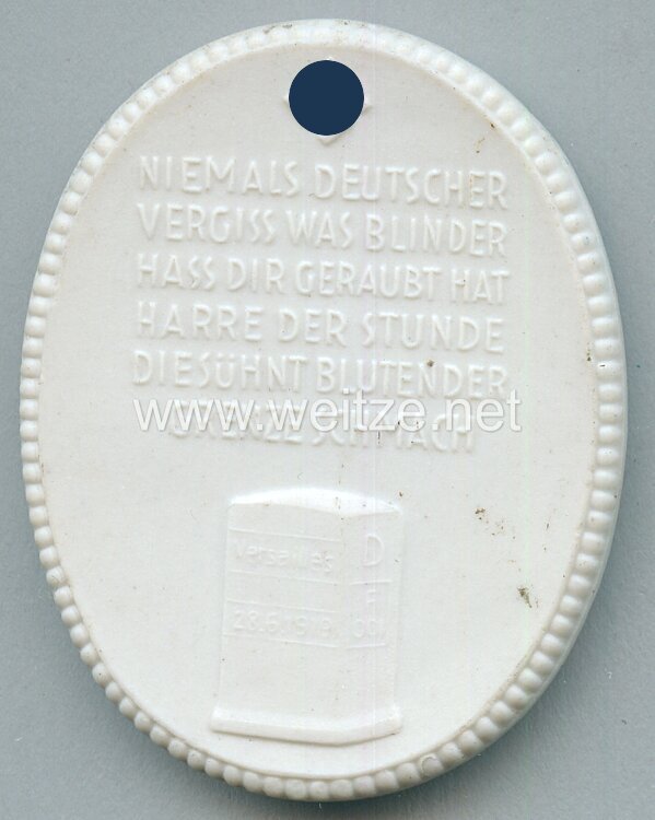 III. Reich - Erinnerungsmedaille " Grenzmark-Treffen Deutsche Reichspost Schneidemühl 1937 " Bild 2
