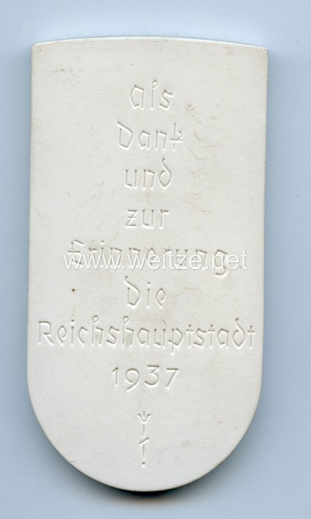 III. Reich - Erinnerungsplakette zur 700 Jahrfeier Berlin 1237 -1937 Bild 2