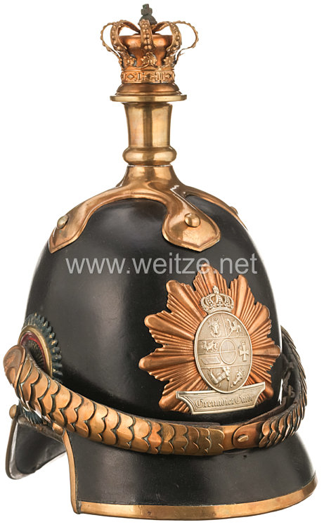 Mecklenburg-Schwerin Helm Modell 1847 für Mannschaften des Grenadier-Garde-Bataillon