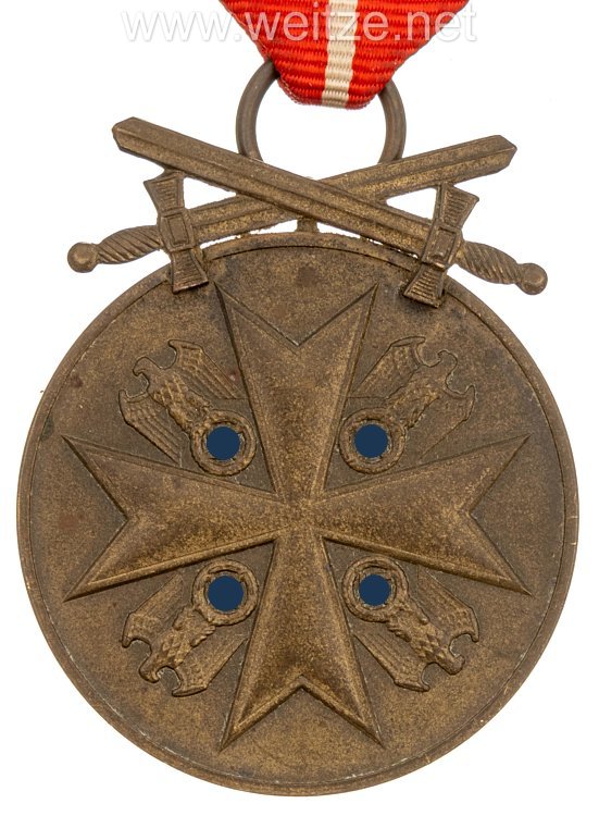 Deutsche Bronzene Verdienstmedaille mit Schwertern ab 1939 Bild 2