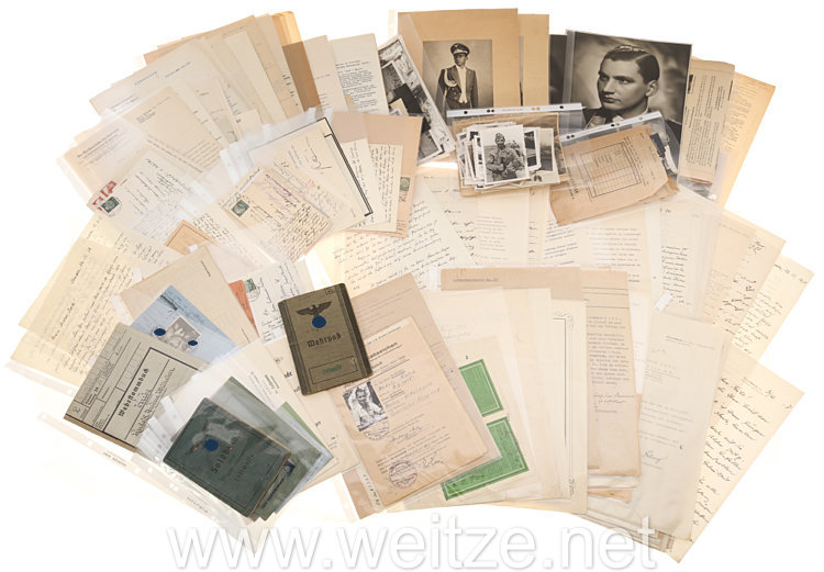 Luftwaffe - Große Dokumenten- und Fotogruppe des Leutnants Rudolf Kube der I./Kampfgeschwader 257, der als 11. Soldat in das 