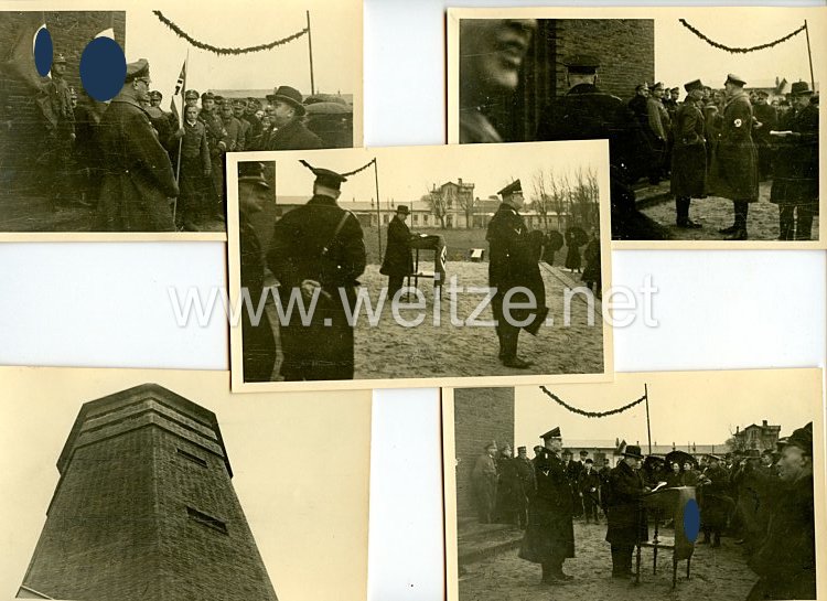 Waffen-SS Fotos, SS-Führer bei einer Einweihung eines Gebäudes