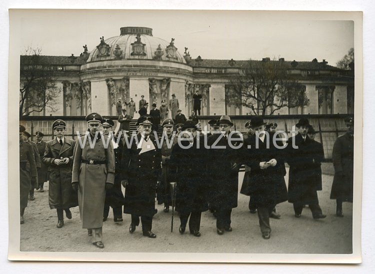 III. Reich Pressefoto. Reichsaußenminister Matsuoka besucht die Historischen Stätten Potsdams. 30.3.1941.