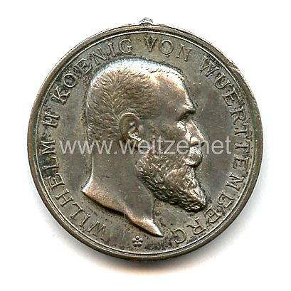 Württemberg Silberne Militärverdienstmedaille König Wilhelm II. 1892 - 1918