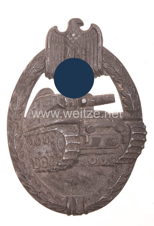 Panzerkampfabzeichen in Silber - Meybauer - cut out swastika