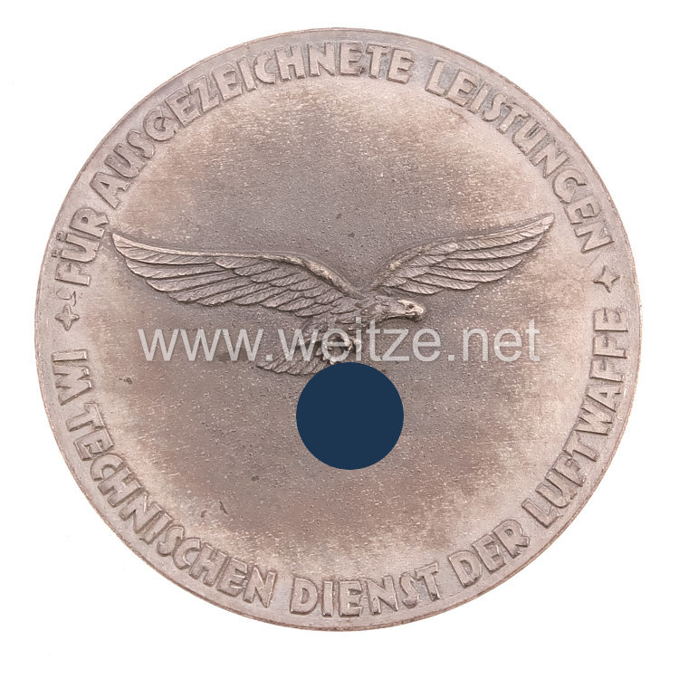 Luftwaffe - nichttragbare Medaille für ausgezeichnete Leistungen im technischen Dienst der Luftwaffe Bild 2