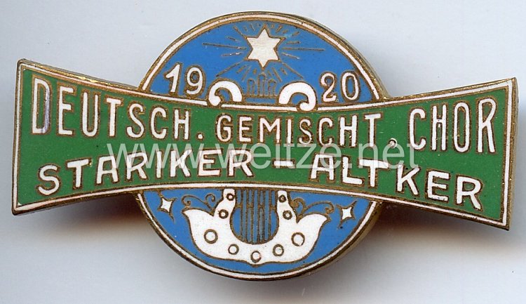Serbien - Deutsch. Gemischt. Chor Stariker-Altker 1920