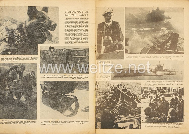III. Reich / Litauen - Zeitschrift " Savaitė " - Jahrgang 1943 Nr. 10 Bild 2
