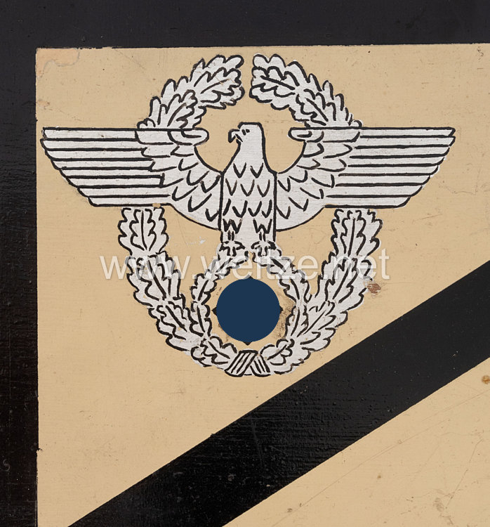 III. Reich Polizei KFZ-Stander für Befehlshaber und Inspekteure der Sicherungspolizei SiPo und des SD sowie Einsatzgruppenchefs Bild 2