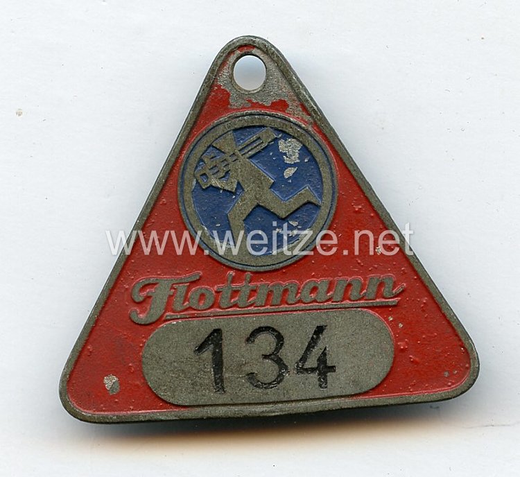 III. Reich Flottmann-Werke Dienstmarke 134