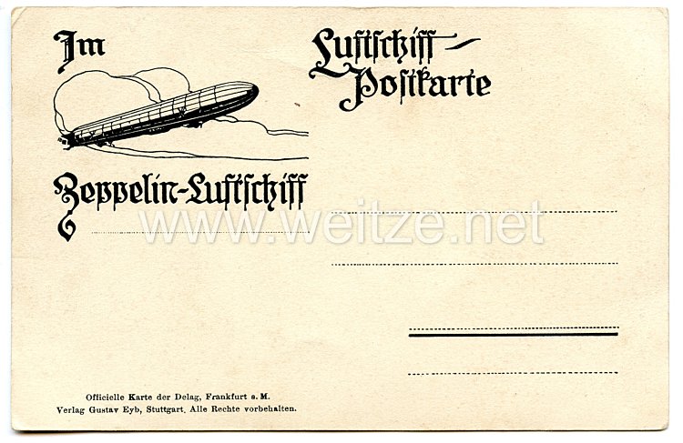 Deutsches Reich 1871-1918 "Luftschiff-Postkarte", "Blick auf Eltville a. Rh." Bild 2