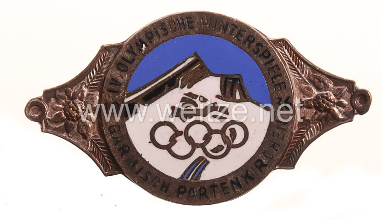 IV. Olympische Winterspiele 1936 Garmisch-Partenkirchen - Erinnerungsbrosche