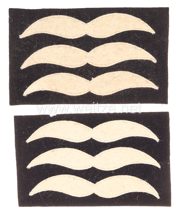 Luftwaffe Paar Rangabzeichen für den Fliegerschutzanzug für einen Feldwebel