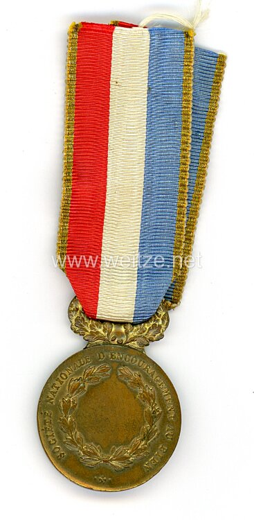 Frankreich Medaille "Société Nationale d´Encouragement au Bien" Bild 2