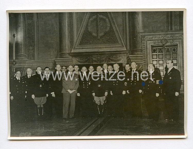 III. Reich Pressefoto. Reichsarbeitsminister Seldte beim Duce in Rom. 19.11.1940.