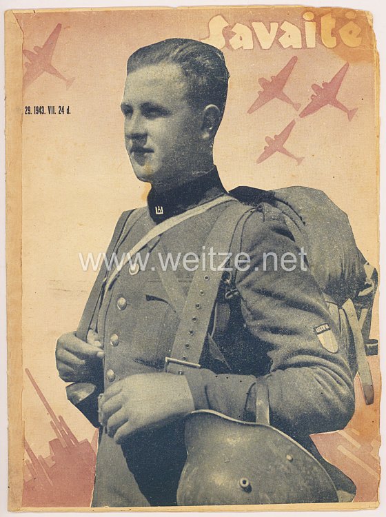 III. Reich / Litauen - Zeitschrift " Savaitė " - Jahrgang 1943 Nr. 29