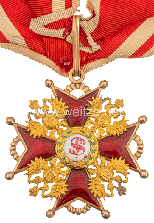 Zaristisches Rußland   St. Stanislaus-Orden, Kreuz 2. Klasse. 