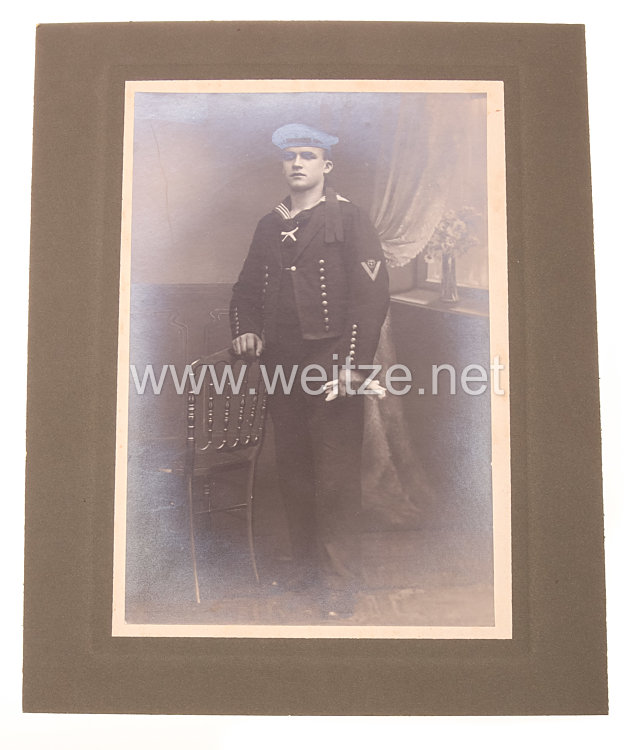 Kaiserliche Marine Großes Foto eines Ober-Maschinistenanwärter der SMS 