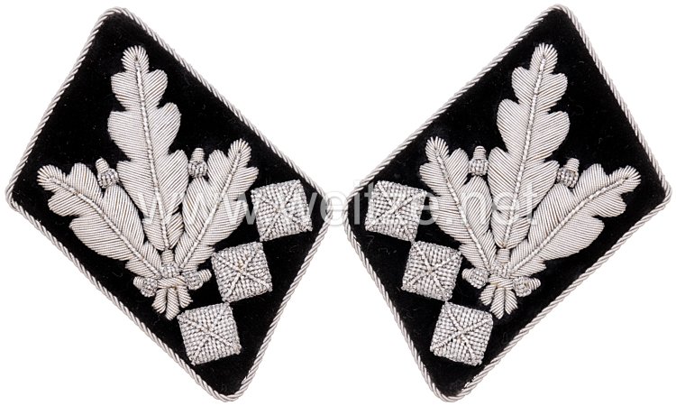 Waffen-SS Paar Kragenspiegel für einen SS-Oberstgruppenführer