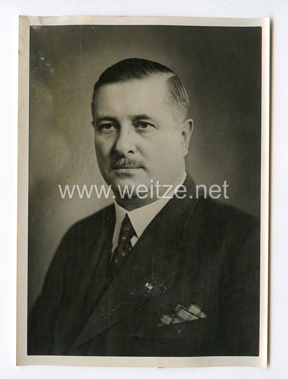 III. Reich Pressefoto. Der Ungarische Minister für Handel und Verkehr Dr. Varga in Berlin. 24.03.1941.