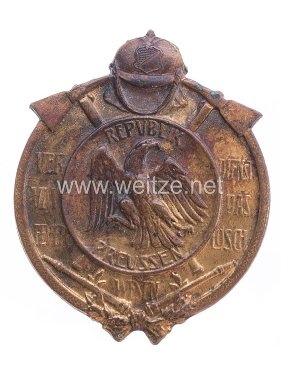 Freistaat Preussen Feuerwehr-Erinnerungsabzeichen, 1925-1933