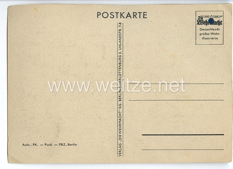 III. Reich - Propaganda-Postkarte - " Reichsarbeitsdienst beim Bau von Hindernissen " Bild 2
