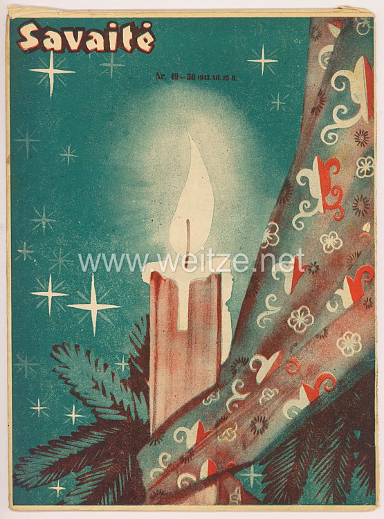 III. Reich / Litauen - Zeitschrift " Savaitė " - Jahrgang 1943 Nr. 49-50