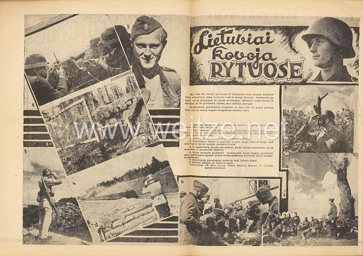 III. Reich / Litauen - Zeitschrift " Savaitė " - Jahrgang 1943 Nr. 49-50 Bild 2
