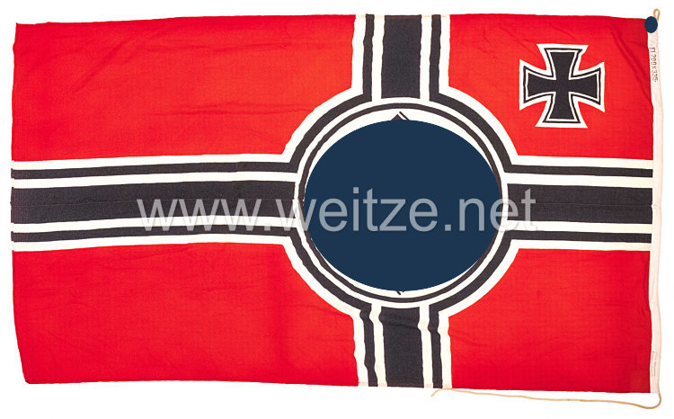 Kriegsmarine Reichskriegsflagge, große Ausführung für ein Schlachtschiff, Schwerer Kreuzer, etc. Bild 2