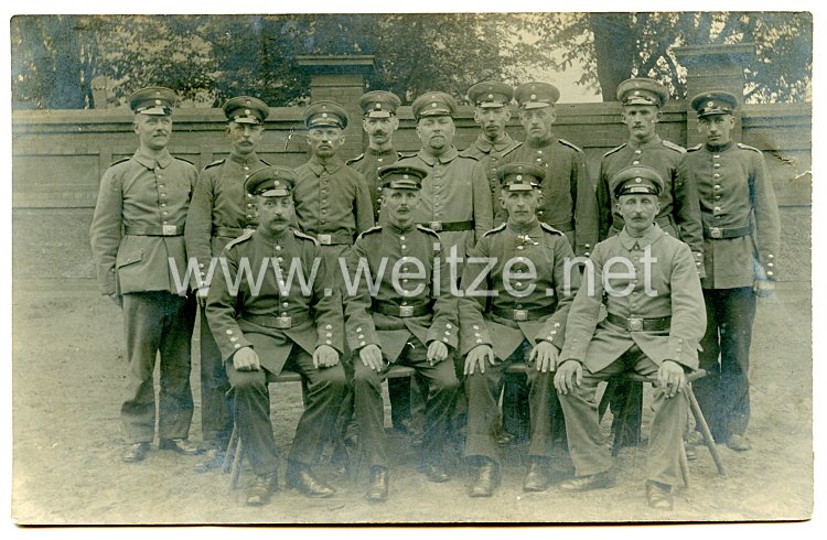 Preußen 1. Weltkrieg Fotopostkarte Soldaten im Infanterie-Regiment Bremen (1. Hanseatisches) Nr. 75